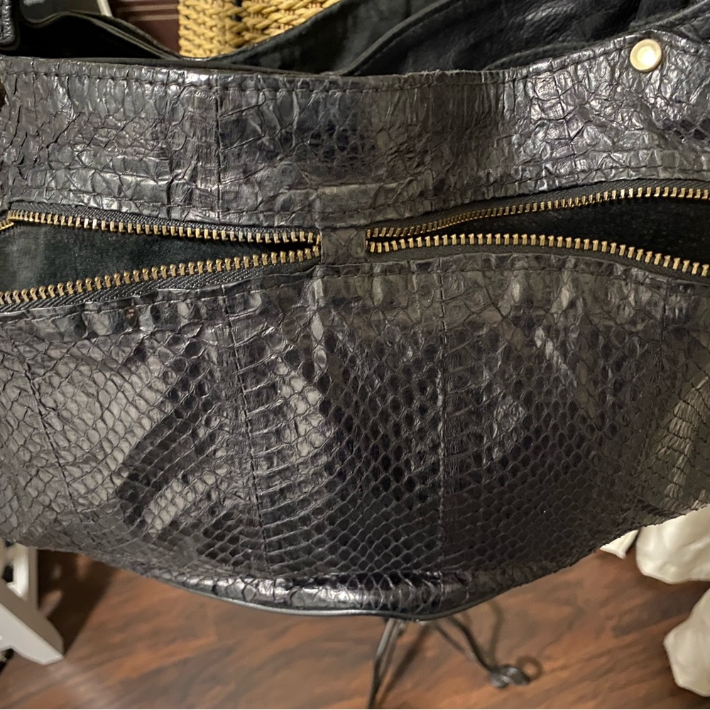 R&Y Augousti Python Leather Handbag - image 2